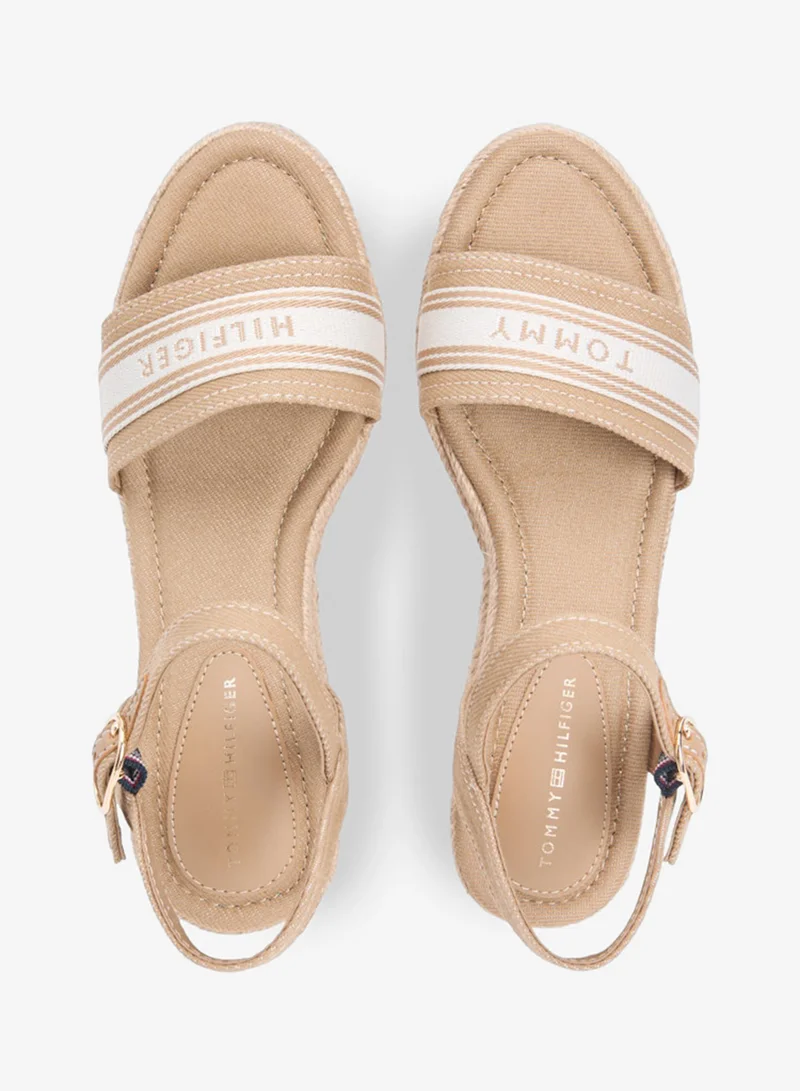 TOMMY HILFIGER Safari Canvas Canvas Denim Wedge Espadrilles for Women | Best Price UAE